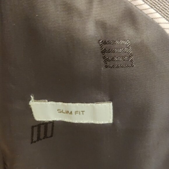 Joseph Abboud grey 36S 30 wool spandex stretch suit slim skinny fit tailored - Picture 6 of 12